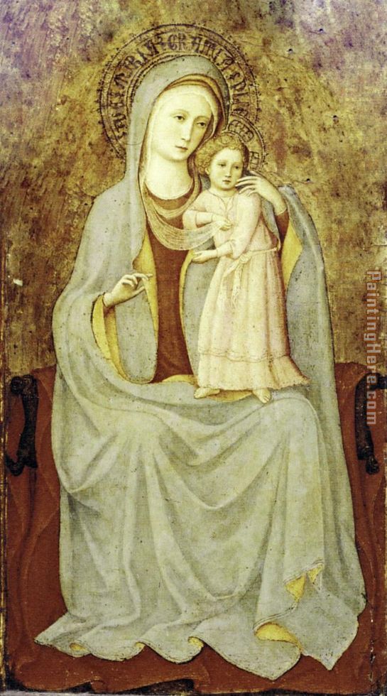 Madonna con Bambino painting - Fra Angelico Madonna con Bambino art painting